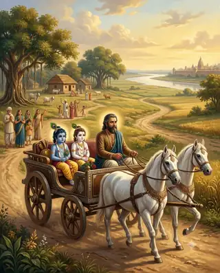 Akrura's Journey to Vrindavan cover artwork